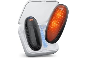 CIMELR Calentador de Manos Paquete de 2, Calentador de Manos Recargable de 14000 mAh con Caja de Carga, Adecuado para Caza, Exteriores, Camping, Golf, Regalo de Invierno para Mujeres y Hombres