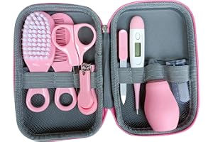 Baby Grooming Kit, 8st Baby Healthcare Accessories, Portable Baby Nail Kit med förvaringsfodral, nyfödd termometeruppsättning för barnkammare Style1 för hemmet