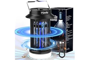 Morole USB Insektenvernichter Elektrischer, UV DC Elektrischer Mückenlampe, Tragbarkeit LED Insektenvernichter, Ideal für Indoor-Camping, Schwarz