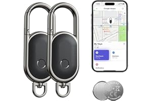 ASTRIVA GPS Tracker Auto Ohne ABO für Fahrzeuge, Kompatibel mit Apple „Wo Ist?“ (iOS Nur), Magnet Vehicles Trackers für Motorrad Kfz Gepäck Koffer, Smart Bluetooth Air Tags für Kinder Hund (Keyfinder 2PCS)