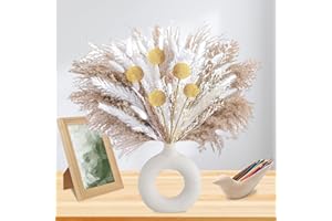 ZZQVIP-105 szt. suszonej trawy pampasowej, naturalne kwiaty do dekoracji Boho, salonu, ślubu (44cm)