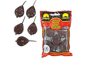 Pro FILSTAR Inline Plomos Pesca Gripper 5x100g - Plomos de Pesca en Línea - Plomo Pesca Carpa - Carpfishing Pesca Accesorios - Fishing Kit de Pesca Completo - Aparejos de Pesca Fondo - Set Pescar