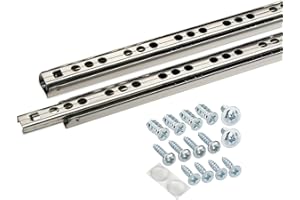 SOTECH 2 piezas (1 par) Correderas de bolas para cajones 278 mm Ranura de 17 mm de extensión para cajones - Correderas para cajones - Guía de extracción parcial