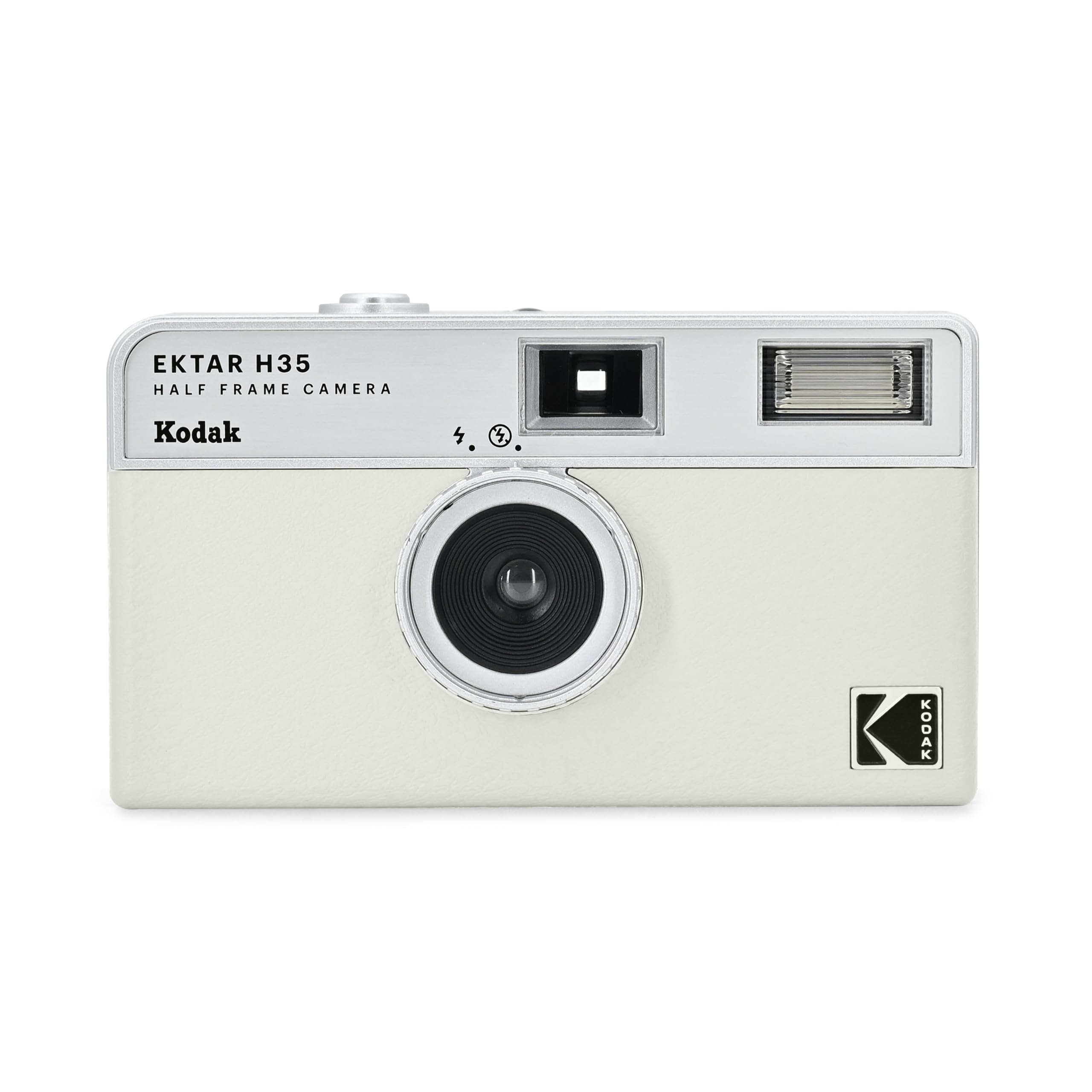 KODAK EKTAR H35 Half Frame Film Camera (Off-White, Single)