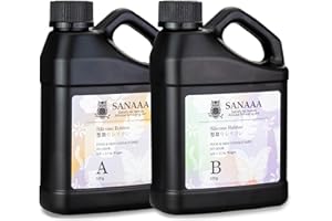 SANAAA 1:1 10A Silicone per stampi in gomma siliconica liquida per stampi in resina fai da te, colata, fai da te, stampo per sapone (1100g)