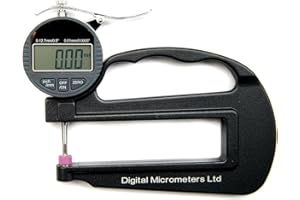 DIGITAL MICROMETERS LTD DML 12.7mm Digital Thickness Gauge 0.01mm Res. 125mm Throat 12 Months Warranty