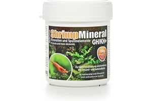 SaltyShrimp Shrimp Mineral GH/KH+ | 100g - Sel minéral. Spécialement conçu pour la Maintenance et l'élevage des crevettes. pour Une Eau d'aquarium Neutre et Une reminéralisation