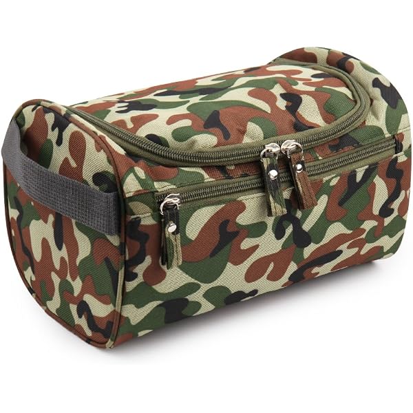 Trousse De Toilette Suspendue Camouflage Patrol Equipment - Idéale Camping Et Randonnée