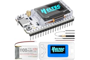 KOLRID ESP32 LoRa V3-Modulplatine mit 1100 mAh-Akku und Fall Satz – mit 868 MHz-Antenne und SX1262 LoRa V3-Gehäusegeräten für Meshtastic AR duino LoRawan IOT