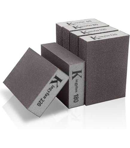 16 PCS 120-Grit Medium Sanding Sponge Washable Reusable Wet