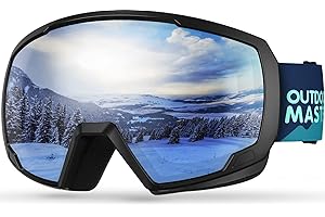 OutdoorMaster Kids Ski Goggles - Helmet Compatible Snow Goggles for Boys & Girls with 100% UV Protection