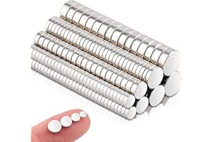 SWIHORAB 200 Stück Klein Rund Magnete, 4 Verschiedene Größe Mini Magnete Stark, Rund Neodym Magnet für Kühlschrank, Kleine Magnet Stark für Whiteboard, Büro Magneten Kühlschrankmagnete