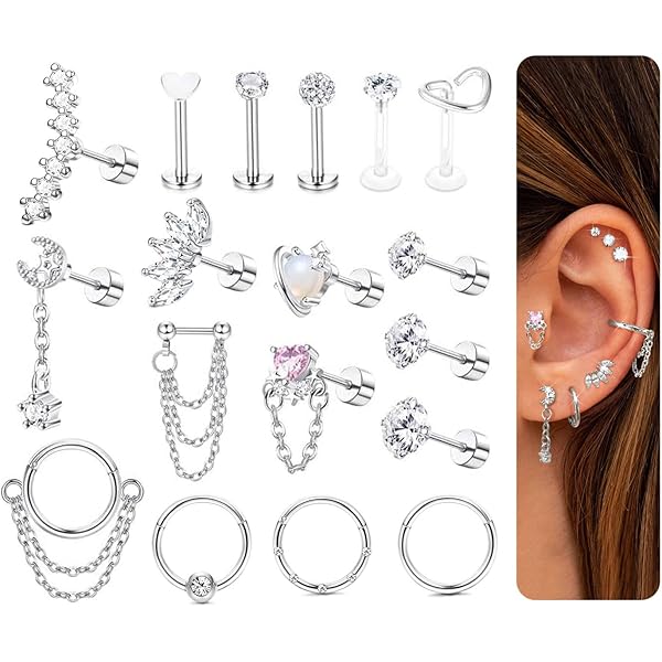 Navelpiercing vlinder hanger rood