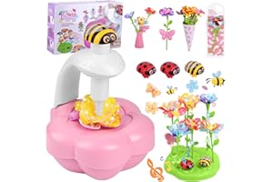 Yidoroye Fabric Flower Bouquets Craft Kits for Kids,Arts and Crafts for Kids Toys for 3-8 Year Old Girls Gifts Craft for Kid Gifts for 3-10 Year Old Girls Birthday Presents Fuzzy Felt Flower Kits