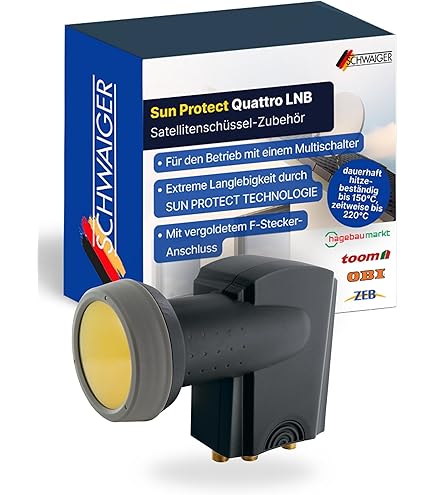 Satellitenschüssel 100cm SCHWAIGER -714142- SAT Spiegel Sat Schüssel 60 Cm