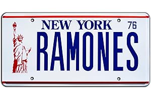 CELEBRITY MACHINES The Ramones | New York Metal Stamped License Plate