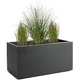 Pflanzwerk&reg; Pot Tub Anthracite 30 x 60 x 30 cm *Frost Resistant* * UV Protection* *European Quality*