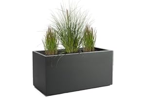 ‎PFLANZWERK Pflanzwerk® Planter Cube, Tower, TUB Divider, Anthracite, Frost-Resistant Flower Pot, UV-protection, Quality goods