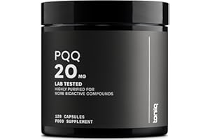 TONIIQ Ultra High Purity PQQ Capsules - 99%+ Highly Purified and Bioavailable -120 Capsules - 20mg Concentrated Formula - Pyrroloquinoline Quinone Supplement