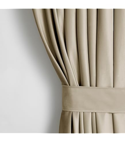 FLYing Curtains Samtvorhang Blickdicht - 145x250cm Hellgrau Mit Kräuselband