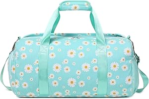 KIMWADALH Margarita Bolsas de Deporte Niña Pana Bolsa de Viaje Niñas Weekender Chicas Bolsa de Baile,Bolsas de Deporte para Escolar, Gimnasia,Natación,Entrenamiento