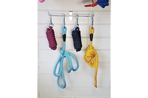 White Horse Equestrian Nylon Leadrope - Two Meter Horse Riding Stable Field