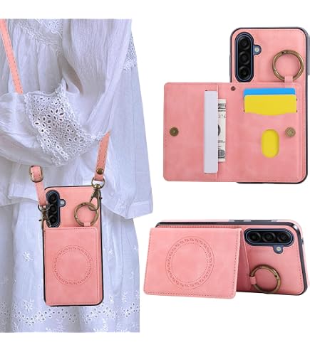 Custodia IPhone 12 A Libro Con Glitter E Stelle - Portafoglio In Pelle PU Magnetica Con Tasca Per Carte - Design Universo Arcobaleno - Viola
