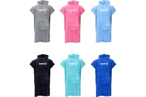 Two Bare Feet Microfibre Towelling Changing Robe for Adults – Lightweight Towel Poncho for Easy Changing, Quick-Dry Beach Cover-Up, Surfing & Swimming Accessory