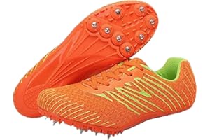 WHLWDH Spiked Leichtathletikschuhe 8 Spikes, Sprint Mittelstrecke Leichtathletikschuhe, Herren Spiked Trainer, atmungsaktiv und leicht Sprintschuhe für Männer,Frauen,Junioren