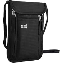 Pochette De Voyage Tour De Cou - Anti-RFID, étanche, Pour Smartphone, Passeport, Argent