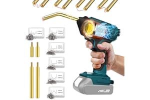 Kunststoff Schweißgerät Kabellos für Ma-kita 18V Akku,Auto Stoßstange Reparaturset 120W mit 600PCS 6 Typen Hot Hefter und Abnehmbare Schweißdüse, Kunststoff Reparaturset Auto(Batterie nicht enthalten)