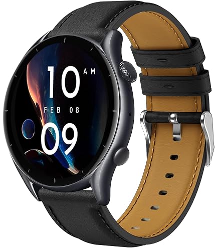 Vancle Cinturino per Amazfit GTR 3 /GTR 2e /Amazfit Stratos 3 /Stratos 2 / Stratos, 22mm Cinturini in Silicone Sportivo per Amazfit GTR 3 Pro/GTR 4 /GTR 47mm