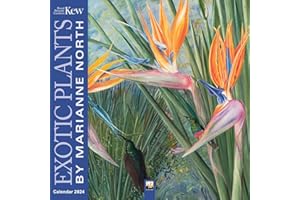 Kew Gardens: Marianne North Wall Calendar 2024 (Art Calendar)