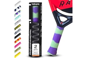 HELIX PRO GRIP Padel. Duración x10 Tecnología Antisudor Premium 1 Minuto en Aplicar Overgrips Padel Grip Tenis Padel Accesorios Hexacore Apto para Bádminton Squash Bicicleta