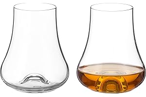 DIAMANTE Lot de 2 verres à rhum - Collection Auris - Cristal non décoré - Coffret cadeau de 2