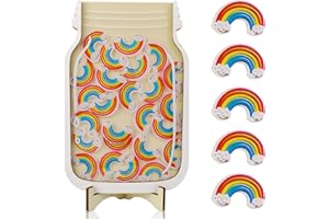 TLYYUKP Reward Jar,Reward Jar With Stars,Reward Charts for Children Behaviour,Reward Jar With Stars Incentive Jar Good Behavior Jar Potty Train Tool Reward Board for Kids Home School Classroom (Rainbow)