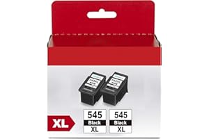 ‎KEENKLE PG-545XL 545 XL Schwarz Druckerpatronen für Canon PG 545 XL 545XL, für Canon Pixma TS3450 MG2550S MG2555S TR4550 TR4551 TS3150 TS3151 MG2950 MG3050 MX490 MX495 iP2850 MG2450 MG3053 Druckers (2er-Pack)