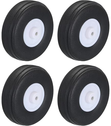 QUARKZMAN – 8 Roues En éponge Pour Avion RC – Diamètre 25 Mm, Trou D’axe 2,1 Mm – Remplacement Pour Modèles Volants