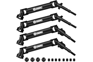 OGUNKE OGRC Front and Rear CVD U-Joint Steel Driveshaft for Traxxas Slash/Stampede/Hoss/Rustler VXL 4X4 Platinum Ultimate Update Parts 1/10 RC Truck Upgrades Parts Replace #6851#6852
