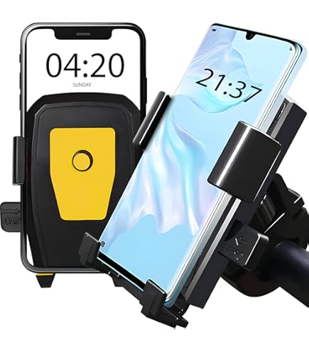 TenYua Fahrrad Handyhalterung - Anti-Shake Für 4-7 Zoll Handys