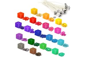 WTRCSV 18 couleurs colorant cire bougie, kit bougie, 5g*18 pigment bougie teinture, colorant de bougie, fabrication bougie, colorer cire de soja, paraffine