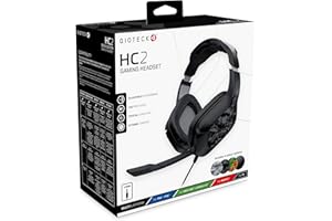 Gioteck HC2 - Casque Gaming PS4 Filaire - Micro Antibruit et Contrôle du Volume - Son Surround - Cable Jack 3.5mm - Casque Gamer Compatible avec Switch/PS4/PS5/Xbox One/Series et PC/Mac (Camo)