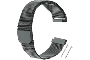 The Lord of the Tools 20 mm Magnetarmband kompatibel mit Amazfit GTR 42 mm/GTS/GTS 2e/GTS Minin Bip/Bip Lite Edelstahl-Mesh-Uhrenarmband