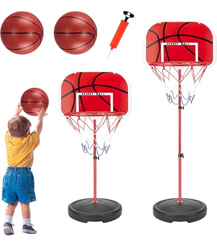 Panier Basket 2 En 1 Enfant - Jeu Fléchettes Velcro + Mini Basket - Jouet Intérieur/Extérieur