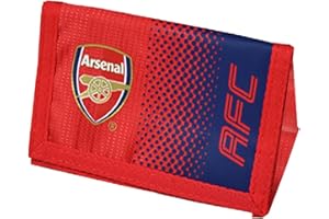ARSENAL F.C. Arsenal FC Official - Cartera con cierre adhesivo, colores en degradado y escudo (Talla Única) (Rojo/Azul)