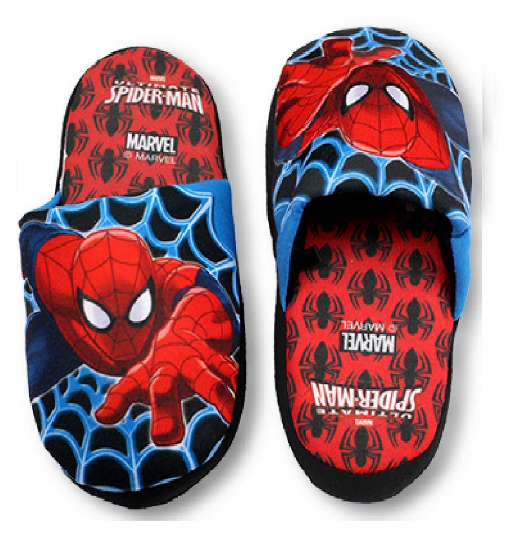 MARVEL-SPIDERMAN-Mdchen-Hausschuhe-Rot-rot
