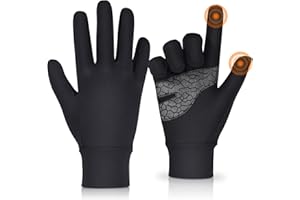 ADVIGO Laufhandschuhe Herren Sport Handschuhe Touchscreen Unisex Winddicht Winter Fahrradhandschuhe Anti-Rutsch Handschuhe für Damen und Herren Laufen Fahren Radfahren Klettern(M)