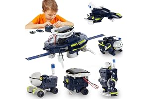 BOZTX 6-in-1 STEM Solar Roboter Experimente, für MINT-Fächer, für Kinder ab 8 9 10 11 12 Jahre Junge Idee Coole Geburtstag Weihnachten Geschenke für Schüler