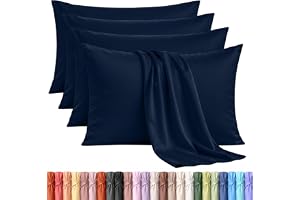 Utopia Bedding Standard Pillowcase (Pack of 4) - Easy Care Soft Brushed Microfiber Fabric - Shrinkage and Fade Resistant (50