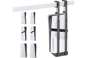 Kytok PS5 Halterung Tisch, PS5 Vertikaler Standfuß Under Desk Mount für PS5 Pro/PS5 Slim/PS5, PS5 Tischhalterung aus Metall für Alle PS5 Konsole, PS5 Halterung Schreibtisch für PS5 Zubehör